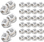 Magnetiline Zip Tie Mount, uuendatud 30PCS 16mm magnetiline kaabli Zip Tie Base mitmeotstarbeline kaabli korraldaja Clip Wire Ties Mount kodukontorile auto paadi kaabli organiseerimiseks