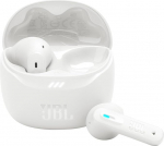 JBL Tune Flex 2 juhtmevabad Bluetooth-k&otilde;rvak&otilde;rvaklapid m&uuml;ravastase funktsiooniga, 48 tundi taasesitusaega, IP54 vee- ja tolmukindlus, mitmepunktiline &uuml;hendus, ergonoomiline disain, valge v&auml;rvi