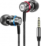 HIFI WALKER HiFi k&otilde;rvaklapid juhtmega, 3,5 mm k&otilde;rvaklapid 9,2 mm d&uuml;naamilise juhiga, alumiiniumist korpus, t&auml;pne heli MP3-m&auml;ngijale, s&uuml;learvutile, arvutile ja tahvelarvutile