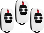 3 Pack 433.92MHz v&auml;rava kaugjuhtimispult, mis &uuml;hildub DEA GTI2/4, GT2/4, Mio TR2/4, Mio TR2N/4N, valge garaažiukse kaugjuhtimispultiga.