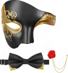 Veneetsia mask Meeste karnevalimask meestele Karnevali maskiball mask vibu prossiga 3 tk pakendis