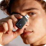 Apple Carplay traadita adapter, 3 x auto&uuml;hendus, viivituseta, Plug & Play, traadita Carplay adapter, 2026 Mini Car Play traadita dongle GPS-seadmetele koos navigatsiooniga, USB A/C (must)