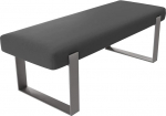 Vant polsterdatud magamistoa voodipink - elutuba ja salongipingi - 158 kg kandev&otilde;ime (Vintage Leather Grey Pewter)