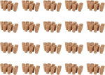 Uooduby 200 pieces conical cork stoppers DIY art model BAU 22 x 17 x 35 mm