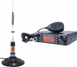 PNI CB raadiopakett Escort HP 9001 PRO ASQ Reguleeritav AM-FM 12V 4W + CB antenn ML70 26-30MHz 200W 70cm Magnet 145mm Kaasa arvatud
