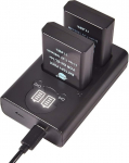 DSTE 2-piece battery and 2-channel dual USB quick charger kit for Nikon EN-EL14 EN-EL14A DF D3100 D3200 D3300 D3400 D3500 D5100 D5200 D5300 D5500 P7000 P7000 100 P7200 P7700 P7800 Camera