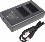 DSTE kahekordne USB-laadija koos LCD-ekraaniga EN-EL25, EN-EL25a, 4241 ja Nikon MH-32, Nikon Z seeria Z50 Z 50 kaamerale