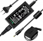 DMW-DCC8 DMW-AC8 Power Supply DC Coupler Charger for Panasonic DMC-FZ200, FZ1000, GH2, G5, G6, G7 Digital Cameras (PANASONIC DMW-BLC12 Battery Change)