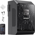 NEEWER Mini V Mount aku Smart App Control 6800mAh 99Wh 100W PD kiirlaadimine koos OLED / puhastuslappide varutoitega, mis &uuml;hildub BMPCC 4k 6k videokaamera monitoriga videovalgus, PS099S