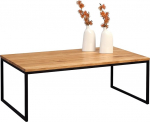 HomeTrends4You kohvilaud Wild Oak Metal Frame Black