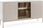 Daveno liistudega kapp, beež, elutoa LED-kapp, Loft stiilis, k&uuml;ljepaneel, 3 ust, 154 cm laiune