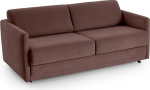 ATLANTIC home collection diivanvoodi Lime, kvaliteetne polsterdatud, pruun, kauakestev magamiskoht 140/200 magamisalaga, 193 x 93 x 90 cm (B x S x K x K)