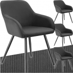 tectake&reg; 4 x s&ouml;&ouml;gitoa toolid, mugav k&auml;etugedega tugitool, polsterdatud tool, n&ouml;&ouml;riga kokteilitool, Lounge tool elutuppa, s&ouml;&ouml;gituppa, kaasaegsed k&ouml;&ouml;gitoolid, kontoritool -