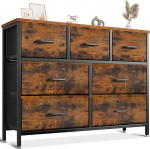 Coleshome kapp 7 riidest sahtliga, tugev terasraam ja reguleeritavad jalad, sobib magamistuppa ja elutuppa, 100 x 30 x 77 cm, Vintage