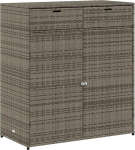 Willood Aiakapp Hall 105 x 55 x 113 cm Pol&uuml; rotangist t&ouml;&ouml;riistakapp, kus on palju hoiuruumi, ustega k&uuml;lgkapp, r&otilde;dukapp, terrassikapp