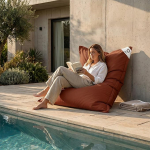 Giant Bean Bag Cover XXL Indoor Outdoor eemaldatav kate elutuba aed Terracotta