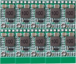 Pakend 10-st samm-alla toiteallikast Mini DC-DC 12-24V kuni 5V 3A pinge alandamise muundur Reguleeritav 1.8V 2.5V 3.3V 5V 9V 12V
