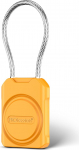 PROfezzion 1 Pack Secure GPS Tag Riputuskohvri hoidja koos metallkaabliga kohvrile, pagasile, k&auml;sipagasile, reisikohvrile, pagasile, v&otilde;tmetele ja muule, IPX8 veekindel ja t&auml;ielik kaitse - kollane