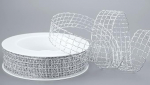 20 m x 25 mm Alex h&otilde;bedane dekoratiivpael traadiga servadega ruudustikuga ruudustatud traadiga pael l&auml;ikiv lurekspael v&otilde;rkpael Floristide kaunistamise k&auml;sit&ouml;&ouml; lureks l&auml;ikiv pael kingituspael lauakaunistus