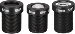 QUARKZMAN 3 Pack CCTV objektiiv 6 mm/8 mm/12 mm 5MP F2.0 FPV laiatarbe CCD-kaamera jaoks