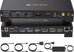 VPFET USB C KVM dokkimisjaam s&uuml;le- ja lauaarvutite jaoks 100W PD 4K60Hz HDMI Displayport KVM Switch 2 PC 3 Monitore 16-in-1, 1000Mbps Ethernet, 3xUSB 3.0, USB-C, 65W PD, SD kaardipesa