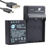 DSTE BLH-1 Li-ion aku ja Micro USB laadija komplekt Olympus EM1 MARK II kaamerale