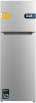 Cecotec Bolero CoolMarket 2D 348 NF Inox E Fridge with 2 Doors 348 L Inverter Motor NoFrost, 170 x 59.5 cm, 348L, No Frost, Energy Class E, Interior Display, Interchangeable Door