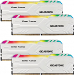 RGB DDR4 RAM: GIGASTONE Game Turbo 32GB Kit (4x8GB) DDR4 3200MHz PC4-25600 CL16-18-18-18-40 Intel XMP 2.0 AMD Ryzen 1.35V UDIMM 288Pin Non-ECC Unbuffered Desktop High Performance Memory valge