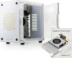ElectroCookie Mini PC korpus Raspberry Pi 5 jaoks - k&uuml;ljeuksele juurdep&auml;&auml;s koos ametliku aktiivse jahutusseadmega, mis on lisatud