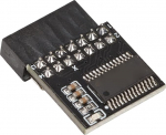 Bewinner TPM 2.0 moodul 2x7P 14 Pin MSI Win 11 emaplaatidele, turvaline m&auml;lu, laialdaselt &uuml;hilduv DDR3 toega, must