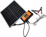 12 W veekindel monokristalliline p&auml;ikesepaneel, koos DC-Schnellladeschnittstelle, IP65-bewertet, kompakt, 23,5 x 23,5 cm Photovoltaikmodul (100 A)