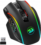 Redragon traadita m&auml;nguhiir RGB, 16000 DPI, optiline 2.4G/USB-C MMO hiir 16 programmeeritava nupuga, 12 k&uuml;lgmise nupuga, 45 tundi ergonoomiline hiir traadita PC/Mac m&auml;ngijale