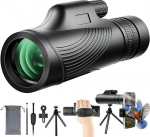 Monokulaarne teleskoop, 10 x 30 Zoom monokulaarne teleskoop t&auml;iskasvanutele BAK4 prismaga, FMC objektiiviga ja statiiviga, kompaktne monokulaar eluslooduse, linnuvaatluse, matkamise, jahipidamise, telkimise jaoks.