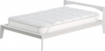 Quilted Topper Fancy 80 x 195 cm White