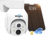 Hiseeu 3G/4G LTE v&auml;livalvekaamera SIM-kaardiga, aku p&auml;ikesepaneeliga v&auml;ljas, 3MP PTZ p&auml;ikese IP-kaamerad PIR liikumisanduriga, v&auml;rviline &ouml;&ouml;n&auml;gemine, 2-suunaline heli