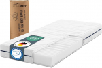 PURAMED k&uuml;lma vahuga madrats - 90 x 200 cm - k&otilde;rgus 18 cm - k&otilde;vadus H2 & H3 - ergonoomiline 7-tsooniline madrats - valmistatud Saksamaal - pestav mikrokiudkate - &Ouml;ko-Tex&reg; & CertiPUR sertifikaat.