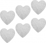 Lurrose Strapazierf&auml;hige und rutschfeste Herzf&ouml;rmige Tischsets 6 St&uuml;ck aus PVC Hitzebest&auml;ndige Essmatten f&uuml;r Zuhause Hotel und Restaurant Dekorative und Sch&uuml;tzende Platzsets