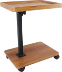 Ejoyous k&uuml;ljelaud ratastega, reguleeritava k&otilde;rgusega, v&auml;ike kohvilaud, C-kujuline, puidust diivanilaud, mobiilne kohvilaud, elutoa laud, magamistuppa, elutuppa, diivanile, diivanile.