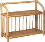 Atmosphera laste raamaturiiul rotangist k&otilde;rgus 50 cm beež