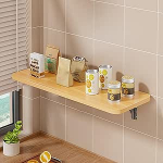 Faltbarer Wand-Tisch, platzsparend, Wand-Klapptisch f&uuml;r kleine R&auml;ume, Zuhause, B&uuml;ro, Waschk&uuml;che, K&uuml;che, Wei&szlig;, 40 x 20 cm