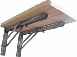 Generisch Klapptisch Kompakter, klappbarer Wandtisch, platzsparend, zur Wandmontage, Fr&uuml;hst&uuml;cksbar und Esstisch, vielseitige Arbeitsstation f&uuml;r die K&uuml;che, wei&szlig;es Holz, 60 x 20 cm (23 x 8 Zoll)