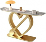 Kunstmarmorist konsoollaud - kaasaegne marmorist laud - ideaalne elutuppa, esikusse, fuajeesse - disain mitmek&uuml;lgse kodu kaunistamiseks