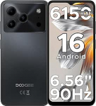 DOOGEE Note 56 Android 16 nutitelefon ilma lepinguta, 6150 mAh aku, 8,45 mm Ultra Thin + 6,56-tolline HD + 90 Hz mobiiltelefon Odav, Octa Core, 24 GB + 64 GB / 2TB TF, 4G Dual SIM Simlock-free mobiiltelefon