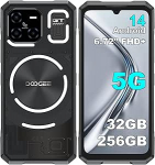 DOOGEE Blade GT 5G V&auml;limaa mobiiltelefon ilma lepinguta, 32GB + 256GB/2TB TF, 6,72-tolline FHD + 120Hz ehitusplatsi mobiiltelefon, Android 14, 48MP AI kaamera, 5500mAh, IP68 veekindel, Dual
