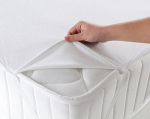 Ertex Mattress Protector/Mattress Topper/Mattress Protector, Waterproof, Anti-Mite, Antibacterial, 100% Cotton (180 x 200 cm)