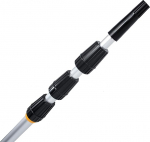 vom Pullach Hof Telescopic Pole 6 Metres with Screw Thread and Adapter Aluminium Rod Extendable Telescopic Rod Thread
