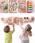 ROBOTIME Wall Element - Crocodile Activity Board - Wooden Board - Fun Jungle Adventure - Multi - Interaktiivne m&auml;nguasi - Shape Sorter - Drehmaze - Educational Montessori - M&auml;nguasja lastele