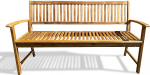 GRASEKAMP Qualit&auml;t seit 1972 Belmonte 3-Seater Garden Bench 160 cm Acacia Natural Wooden Bench Park Bench