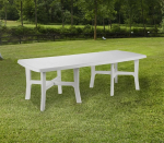 Dmora - Messina Garden Table, Extendable Dining Table, Rectangular Multi-Purpose Garden Table, 100% Made in Italy, Cm 160x90h72, White