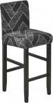 GUYIRT Stretch Removable Covers for Bar Stools, Universal, Printed Pattern, Chair Covers, Reusable Counter Stool Cover for Kitchen, Dining Room, Caf&eacute;, Set of 1 - 2